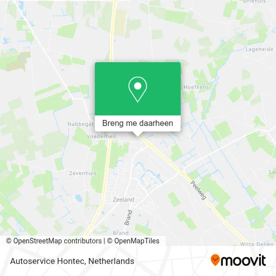 Autoservice Hontec kaart