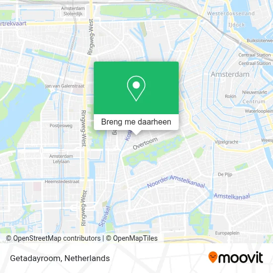 Getadayroom kaart