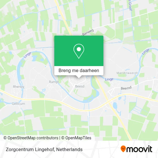 Zorgcentrum Lingehof kaart