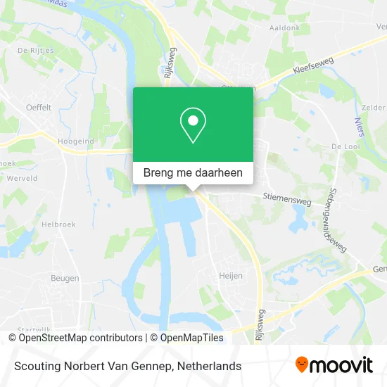 Scouting Norbert Van Gennep kaart