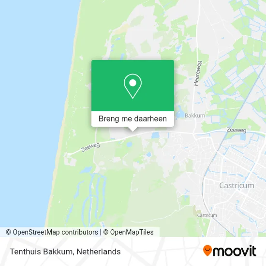 Tenthuis Bakkum kaart