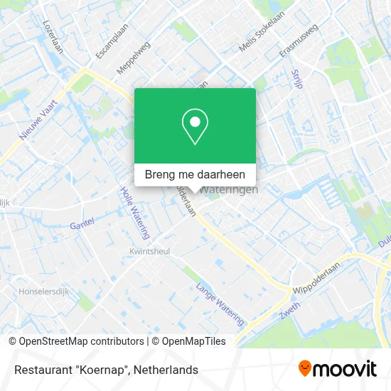 Restaurant "Koernap" kaart