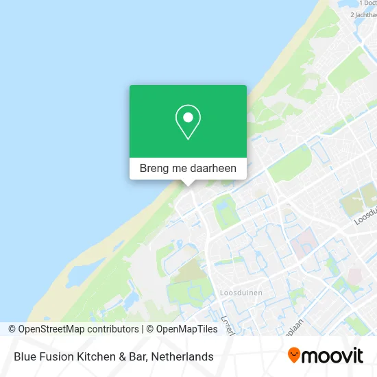 Blue Fusion Kitchen & Bar kaart