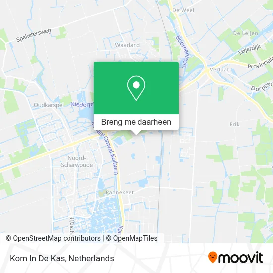 Kom In De Kas kaart