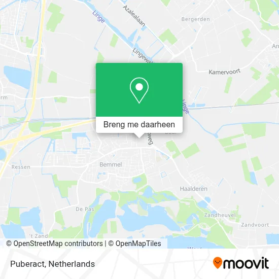 Puberact kaart