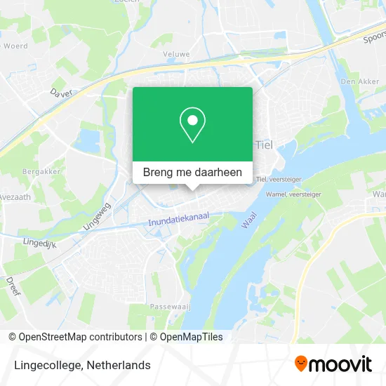 Lingecollege kaart