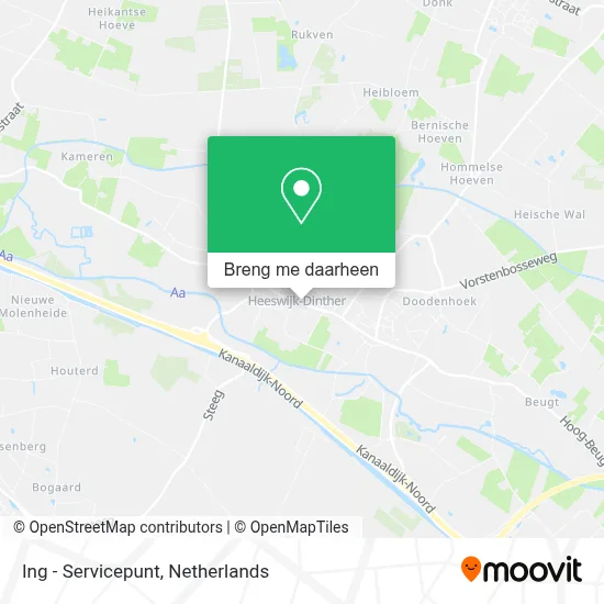 Ing - Servicepunt kaart