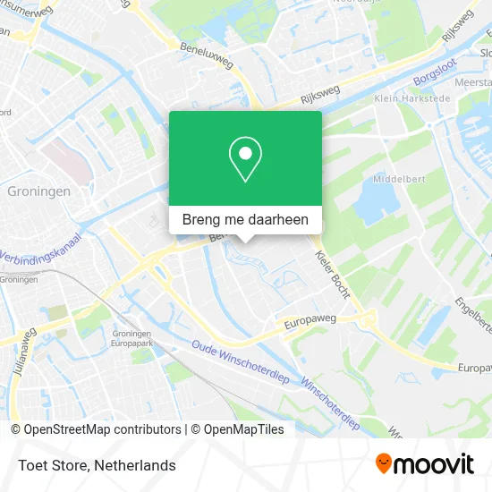 Toet Store kaart
