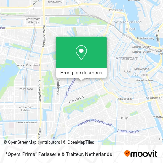 "Opera Prima"  Patisserie & Traiteur kaart