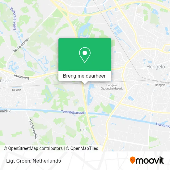 Ligt Groen kaart