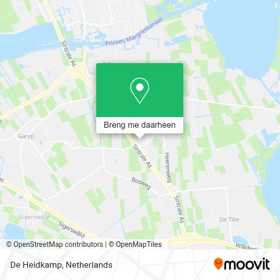 De Heidkamp kaart