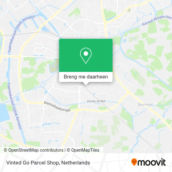 Vinted Go Parcel Shop kaart