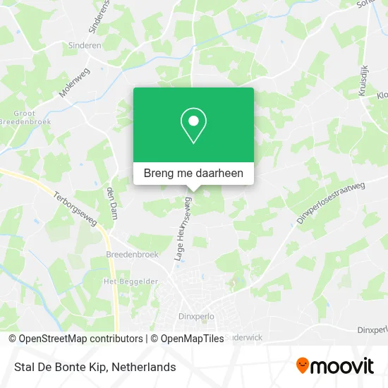 Stal De Bonte Kip kaart