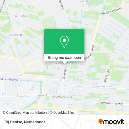 Bij Denise kaart