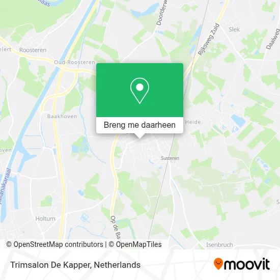 Trimsalon De Kapper kaart