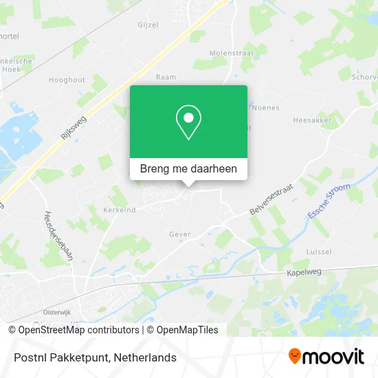 Postnl Pakketpunt kaart