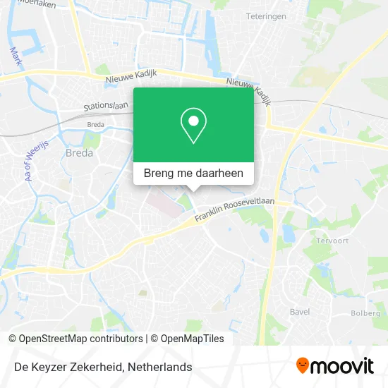 De Keyzer Zekerheid kaart