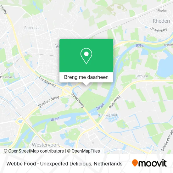 Webbe Food - Unexpected Delicious kaart