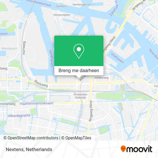 Nextens kaart
