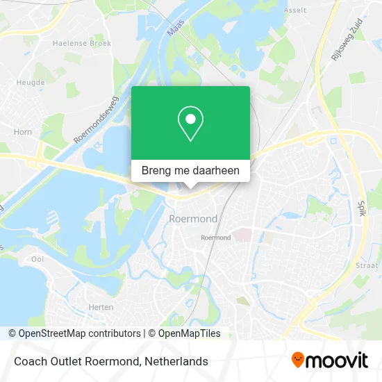 Coach Outlet Roermond kaart