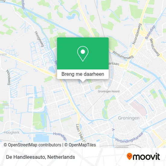 De Handleesauto kaart