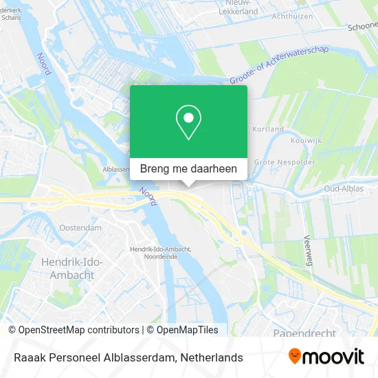 Raaak Personeel Alblasserdam kaart