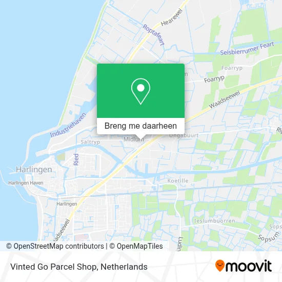 Vinted Go Parcel Shop kaart
