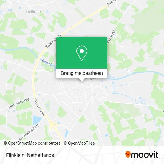 Fijnklein kaart