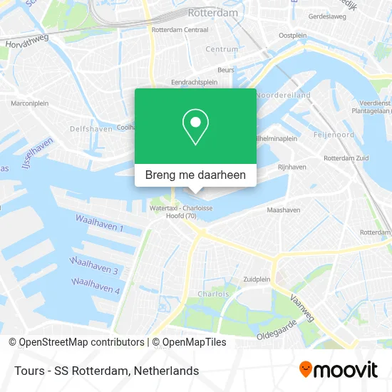 Tours - SS Rotterdam kaart