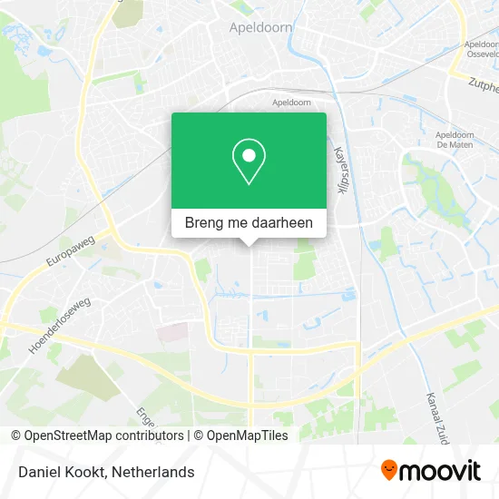 Daniel Kookt kaart
