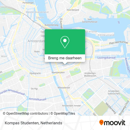 Kompas Studenten kaart