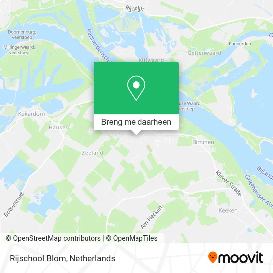 Rijschool Blom kaart