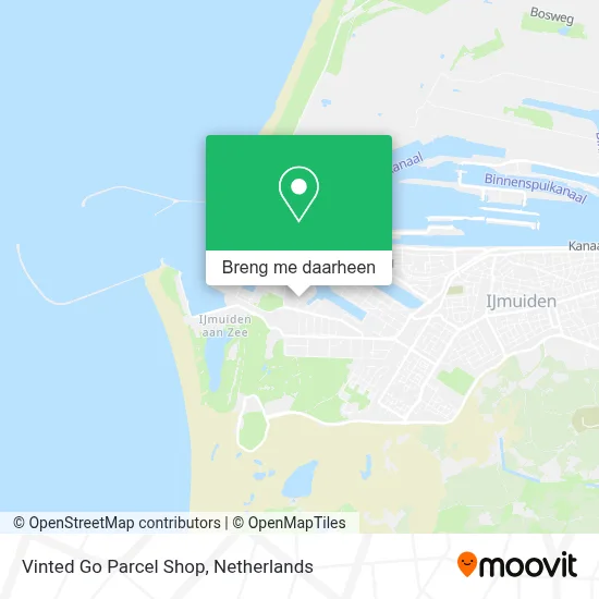 Vinted Go Parcel Shop kaart