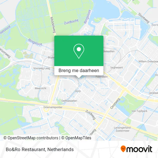 Bo&Ro Restaurant kaart