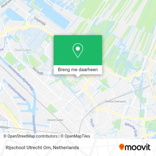 Rijschool Utrecht Om kaart