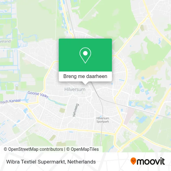 Wibra Textiel Supermarkt kaart