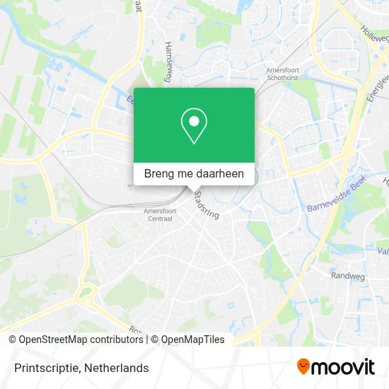 Printscriptie kaart