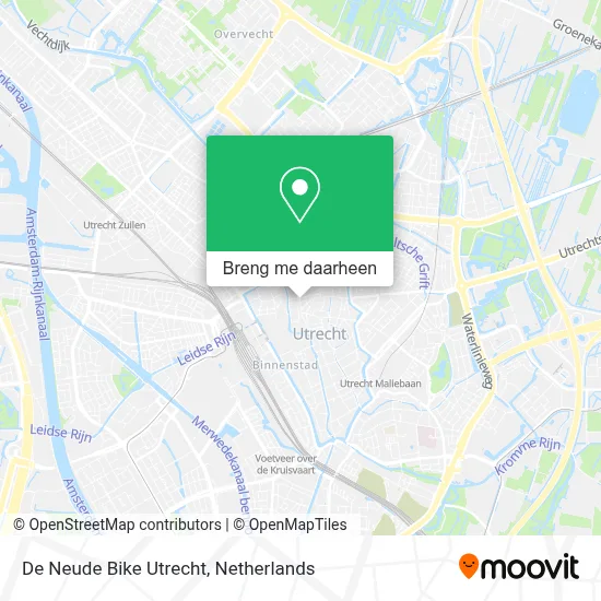 De Neude Bike Utrecht kaart