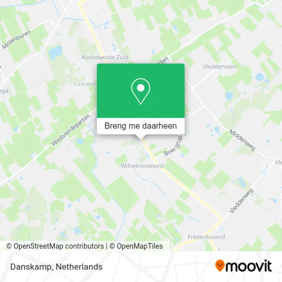 Danskamp kaart