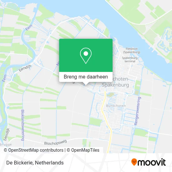 De Bickerie kaart