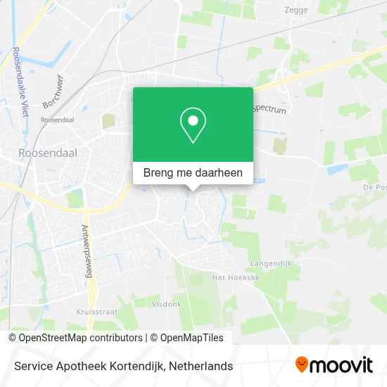Service Apotheek Kortendijk kaart
