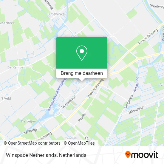 Winspace Netherlands kaart