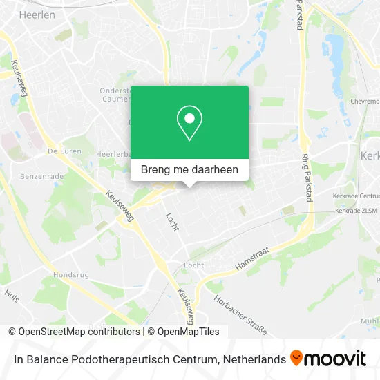 In Balance Podotherapeutisch Centrum kaart