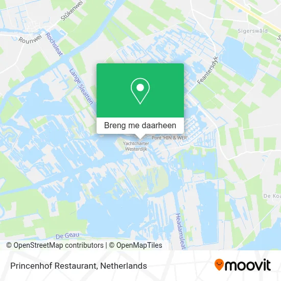 Princenhof Restaurant kaart