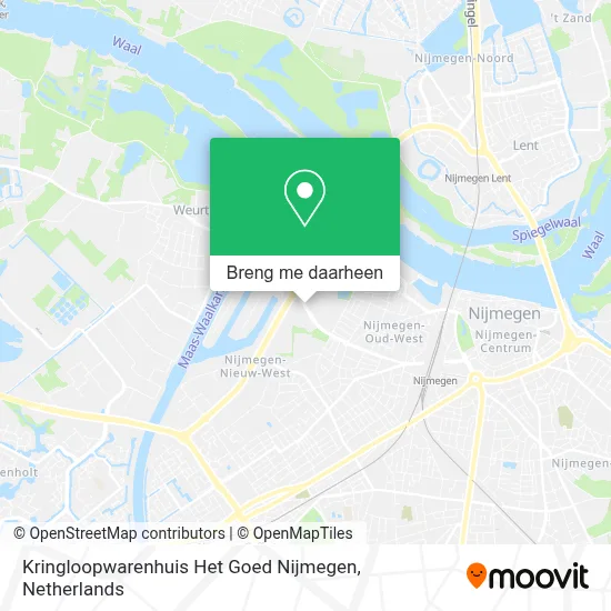 Kringloopwarenhuis Het Goed Nijmegen kaart