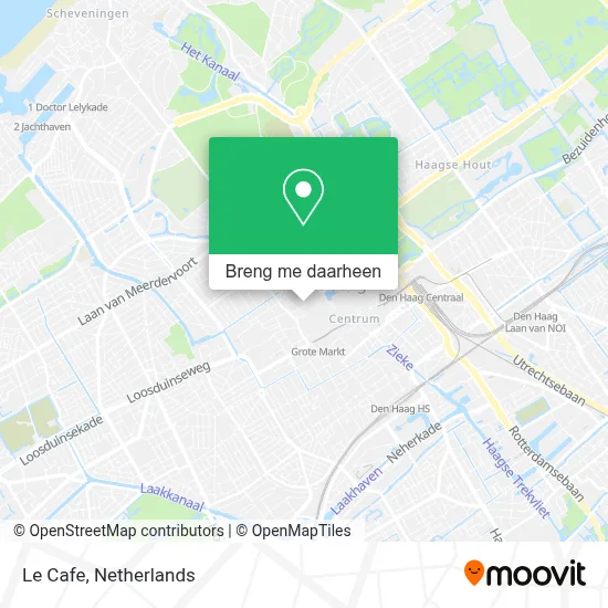Le Cafe kaart