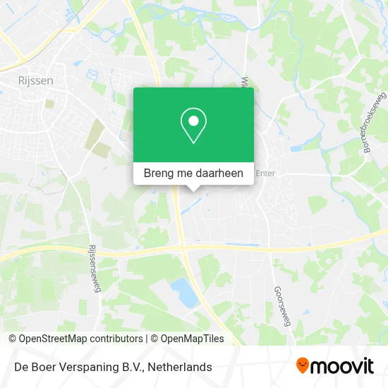 De Boer Verspaning B.V. kaart