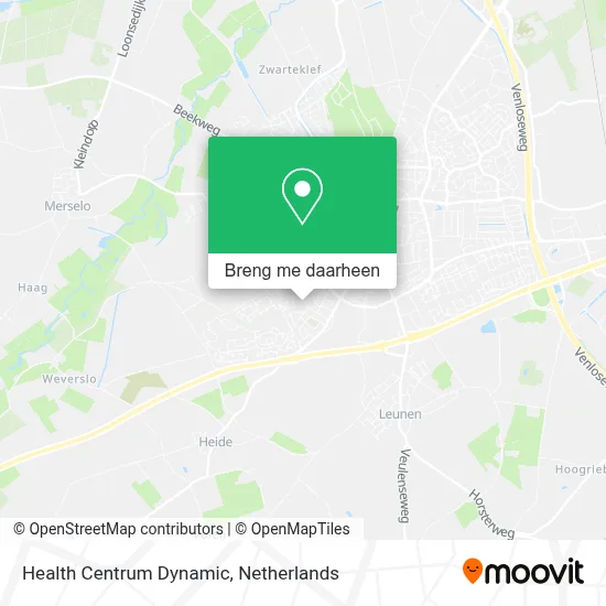 Health Centrum Dynamic kaart