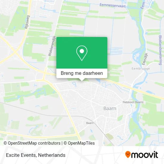 Excite Events kaart