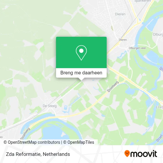 Zda Reformatie kaart
